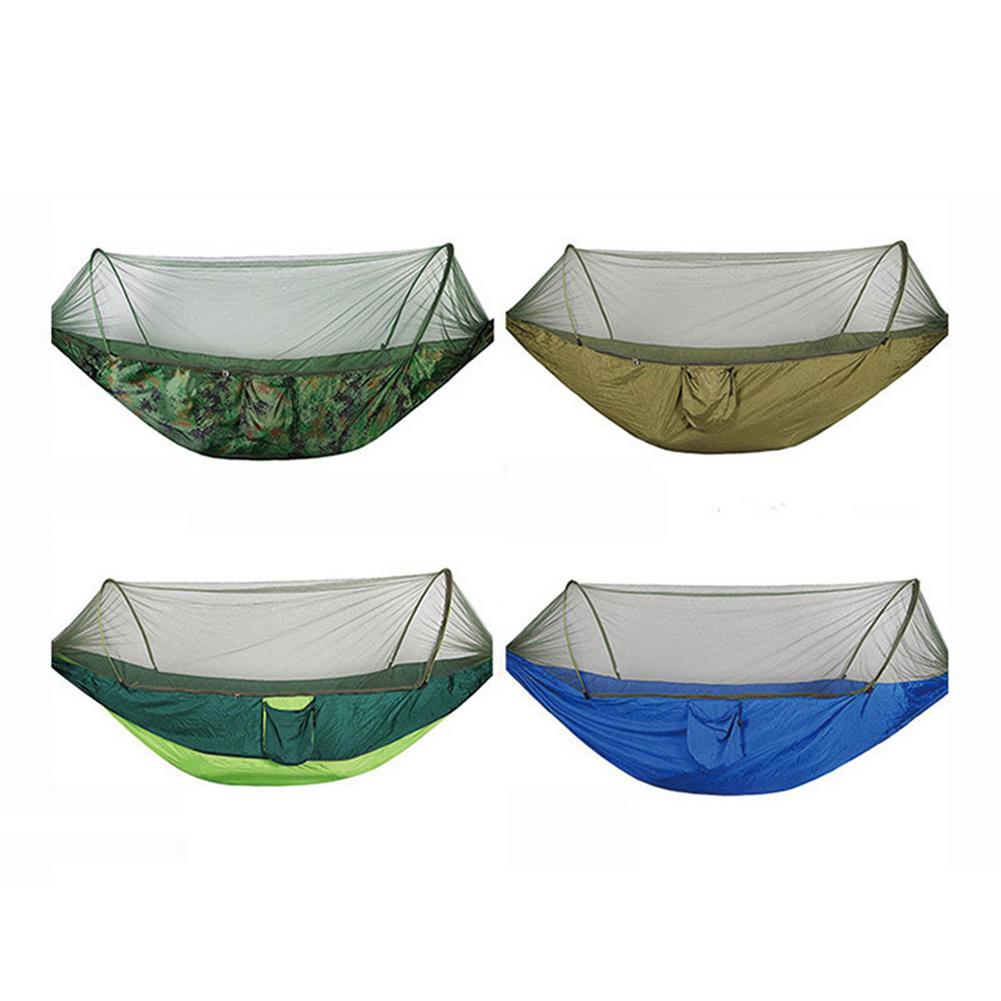 Cheap Goat Tents 1 2 Person 102.36x55.12inch Camping Hammock Outdoor Mosquito Bug Net Portable Parachute Nylon For Sleeping Travel Hiking Tents